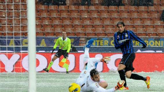 Inter-Palermo 4-4 Rivivi il Live. Spettacolo e gol a San Siro sotto la neve