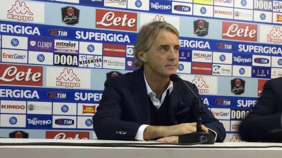 Mancini in conferenza: "Il Napoli non ha dominato. Icardi un po' fermo, ma dopo..."