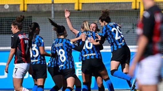 Coppa Italia, l'Inter Women fa suo il primo round del derby: Milan battuto 2-1, in gol Marinelli e Moller Hansen