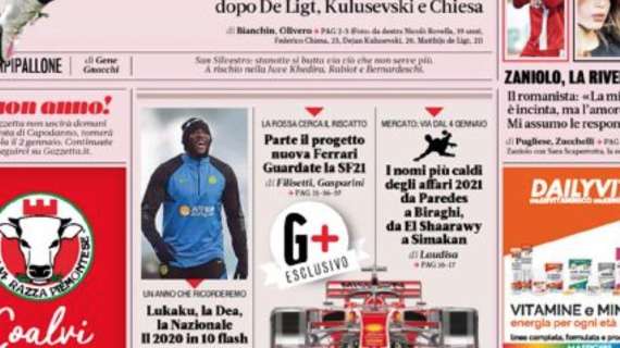 Prima GdS - Lukaku, la Dea, la Nazionale: il 2020 in 10 flash. Mercato, Paredes tra i nomi caldi 