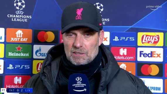 Liverpool, Klopp: "L'Inter ci ha fatto soffrire, decisivi i nostri cambi"