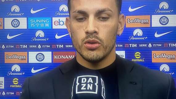 Roma, Paredes a DAZN: "Giochiamo contro la squadra più forte della Serie A. Lukaku? L'ho visto tranquillo"