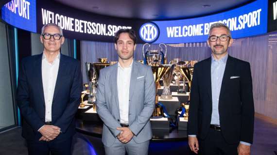 UFFICIALE - Betsson Sport nuovo Official Main Partner dell'Inter per quattro anni. Antonello: "Accordo storico"