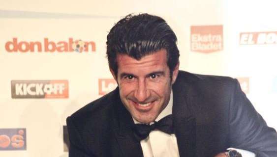 Il dirigente nerazzurro Figo premiato oggi dall'Uefa