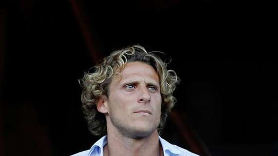 Diego Forl&aacute;n ieri in tribuna al Vicente Calder&oacute;n