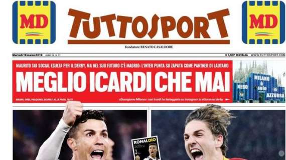 Prima TS - Meglio Icardi che mai: Maurito esulta ma il suo futuro è a Madrid. Inter, Zapata con Lautaro
