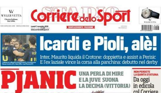 Prima pagina CdS - Icardi e Pioli alé