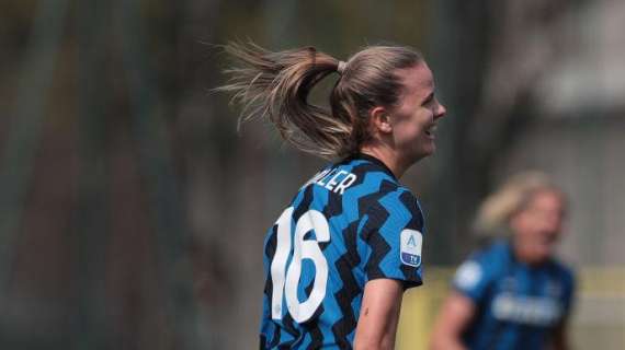 Møller Hansen firma un pezzo di storia dell'Inter Women: suo il gol numero 150 dal lancio del club