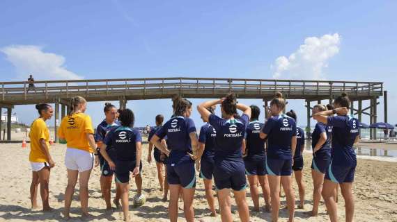 Inter Women, inizia la tournée negli States: oggi allenamento in spiaggia per le nerazzurre