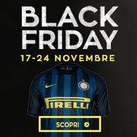 Parte il Black Friday sul nostro store: super sconti per tutti i tifosi dell'Inter