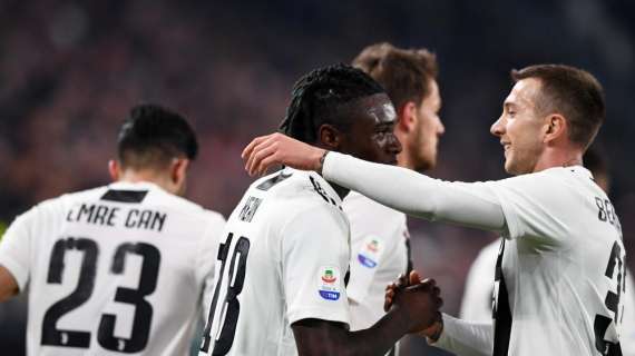 Doppio Kean, Emre Can e Matuidi: la Juve batte l'Udinese 4-1