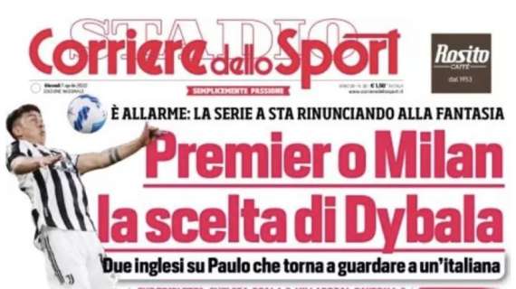   Prima CdS - Premier o Milan: la scelta di Dybala