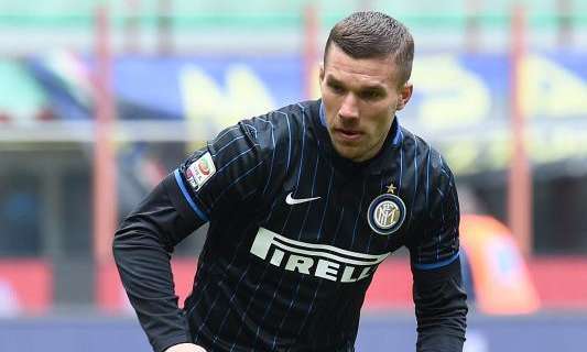 Podolski: "Con l'Inter ho giocato poco, e così..."