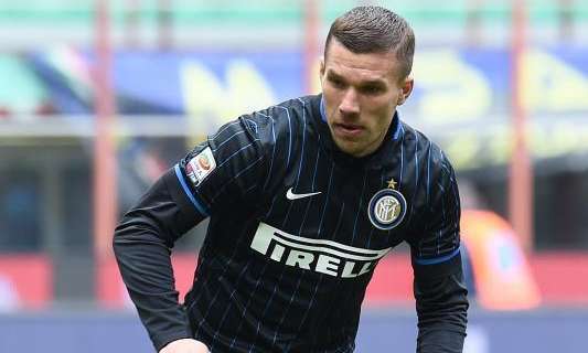 Podolski: "Volevo combattere in campo. Grazie tifosi"