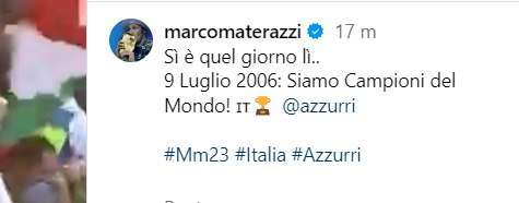 9 luglio 2006, 18 anni fa il trionfo mondiale dell'Italia. Il ricordo di Materazzi: "Sì è quel giorno lì"