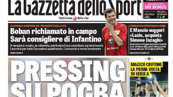 Prima GdS - E Mancio suggerì: "Lazio, acquista Simone Inzaghi". Causa Alvarez: 10,5 milioni all'Inter