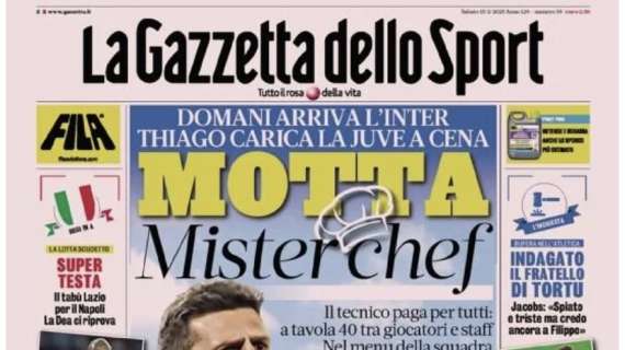 Prima GdS - Domani arriva l’Inter: Motta carica la Juve a cena