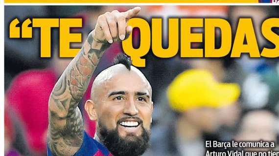 Prima pagina Sport - Il Barcellona avvisa Arturo Vidal: "Tu resti qui"