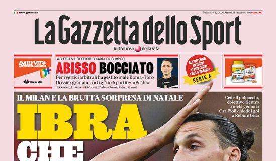 Prima pagina GdS - Ibra, che botta. Domani Inter in agguato