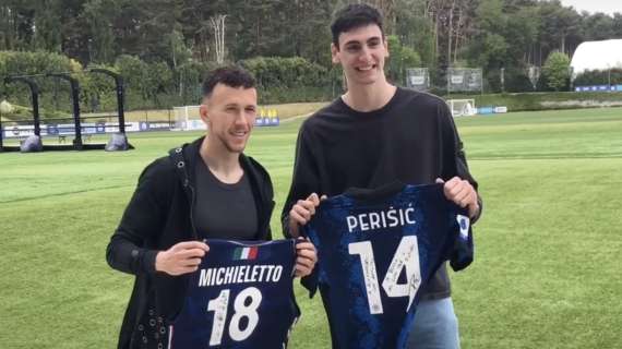 Perisic, scambio di maglia con Michieletto: "Interisti ovunque, in bocca al lupo per la Champions"