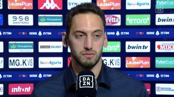 Calhanoglu a DAZN: "Meno male che il Milan ha pareggiato, io credo nell'Inter"
