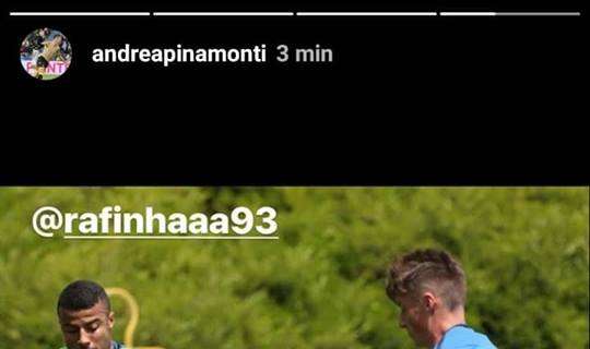 Pinamonti, messaggio a Rafinha: "Ti sono vicino pai! Un abbraccio grande"