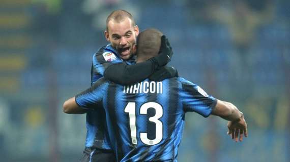 Tutti per la Nord: la dedica di Maicon e dei ragazzi