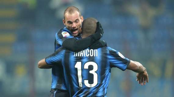 Sneijder e Maicon, assenti entrambi domani