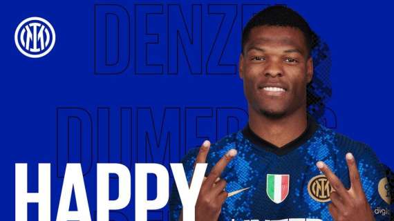 Primo compleanno nerazzurro per Dumfries, l'Inter: "Tanti auguri"