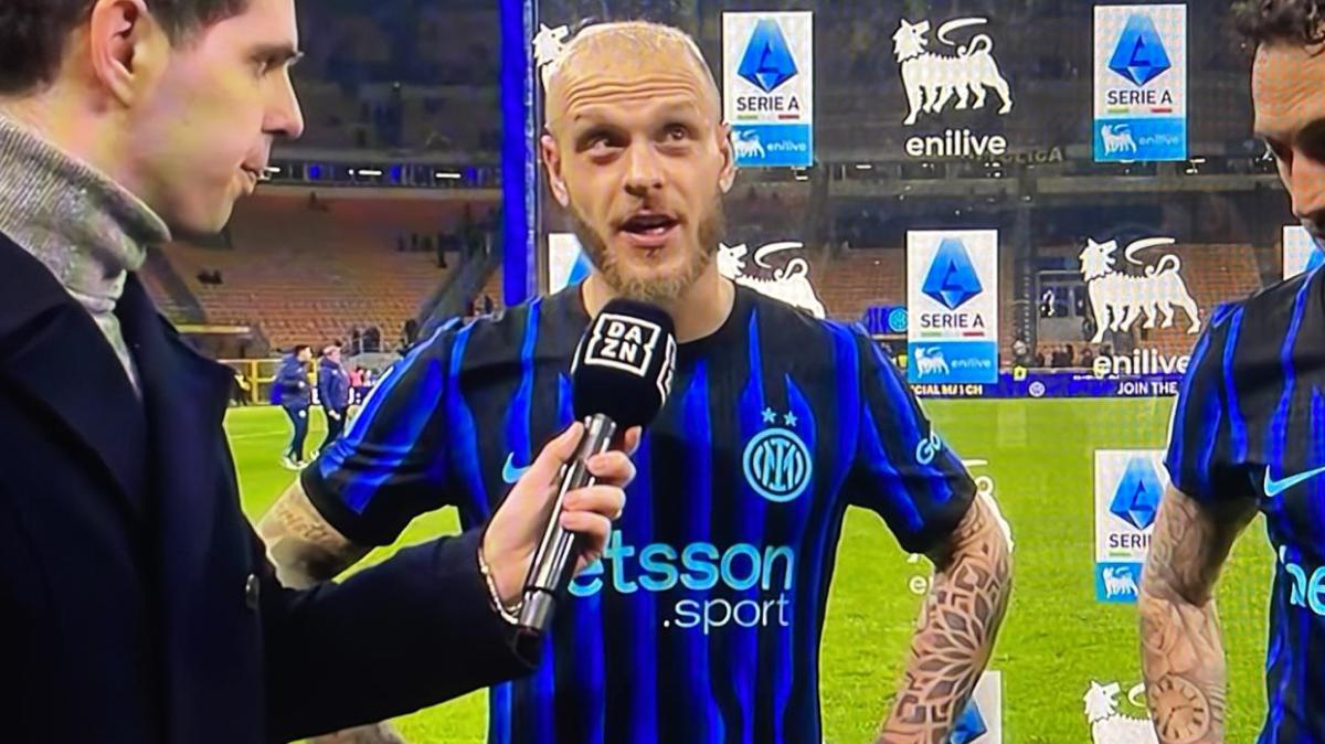 Dimarco Player of the Match a DAZN: "Importante vincere per tenere il distacco. Il gol? Il lavoro paga sempre"