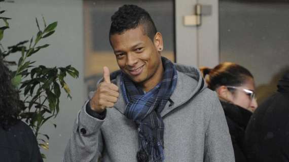 Guarin sorridente ieri a San Siro, ecco la foto