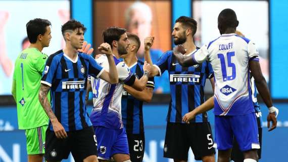Inter-Sampdoria, domani sfida numero 128. Nelle ultime 5 gare è stata sagra del gol