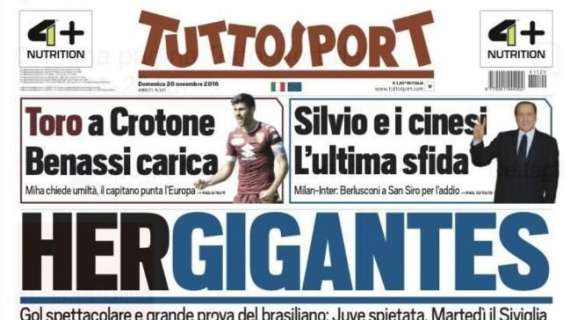 Prima pagina TS - Milan-Inter, Berlusconi all'addio