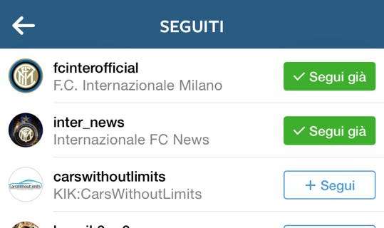 Arianit Shaqiri segue l'Inter (ufficiale) su Instagram