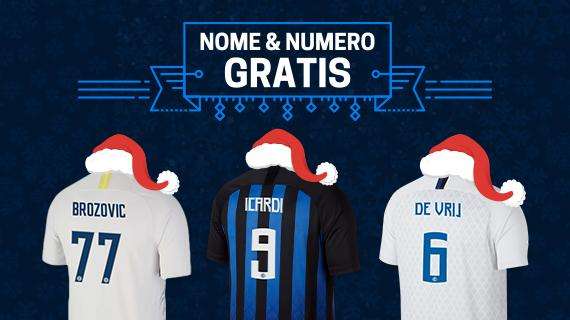 Vuoi la maglia del tuo campione? Sul nostro store nome e numero sono gratis!