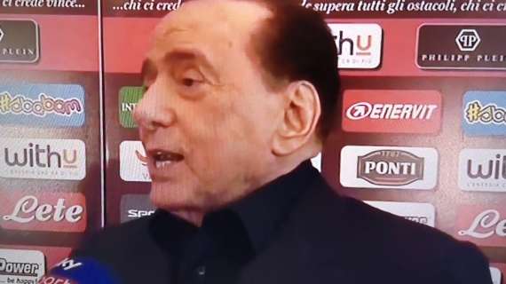 Berlusconi: "Guardando l'Inter in tv mi sono ritrovato a simpatizzare per loro. Ma nel derby tiferò Milan"