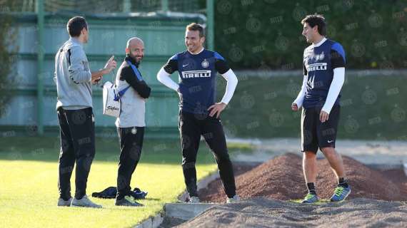 FOTO - Hugo e Milito a parte. Oggi corsa sulla sabbia