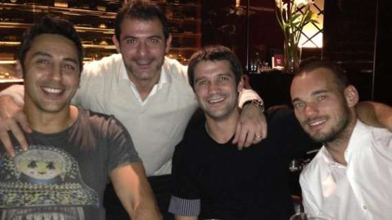 FOTO - Wes a cena con Chivu e Deki. Materazzi...