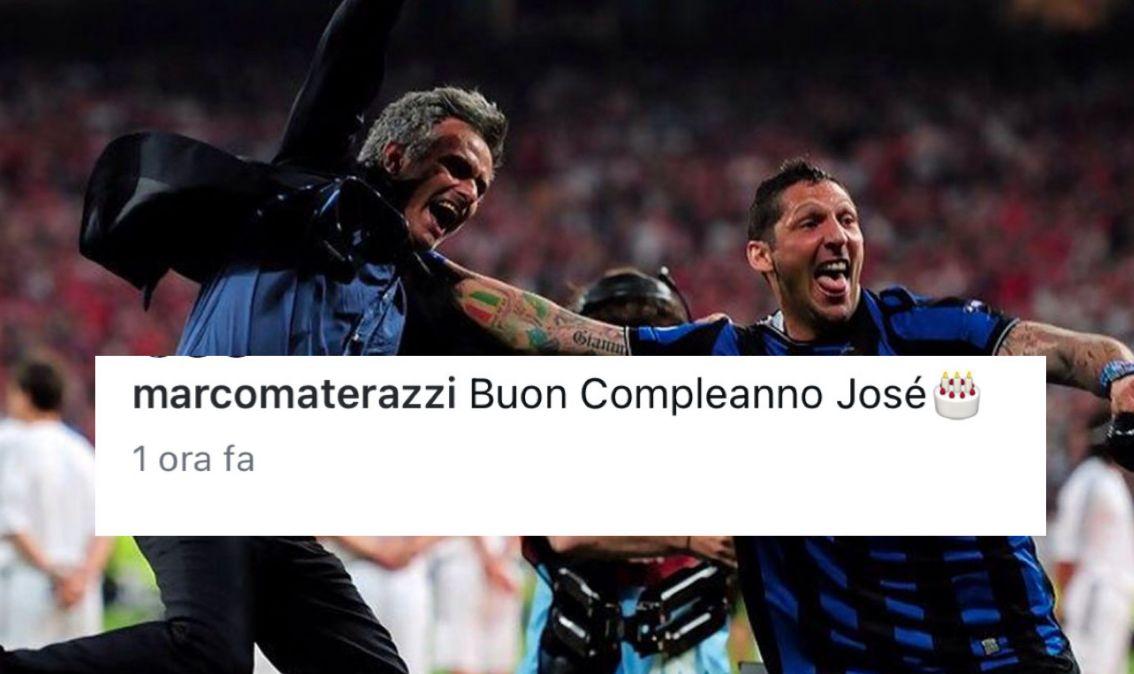 Mourinho-Inter, amore in crisi? Non per Materazzi. L'ex 23 nerazzurro celebra José: "Buon compleanno"