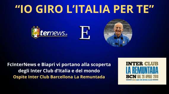 Rivivi la diretta!  "IO GIRO L'ITALIA PER TE", ospite INTER CLUB BARCELLONA. Il FUTURO di INZAGHI preoccupa?