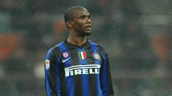 Samuel Eto&#039;o, capocannoniere nerazzurro con sette centri in campionato