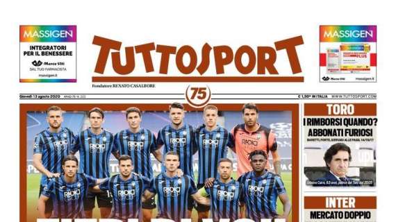 Prima pagina TS - Inter, mercato doppio fra Conte e Allegri