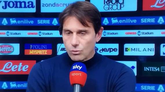 Napoli, Conte: "Non vogliamo tornare giù, ma dobbiamo vedercela con squadre forti come l'Inter"