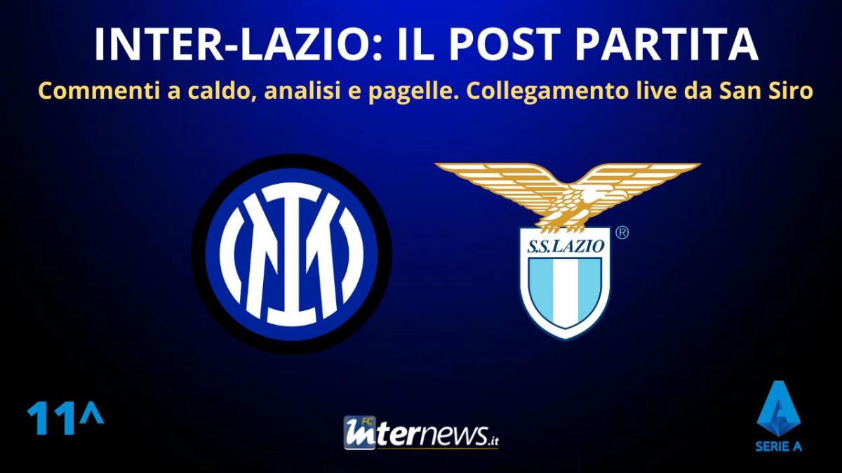 Rivivi la diretta! Il POST PARTITA di INTER-LAZIO: ANALISI e PAGELLE. Collegamento in DIRETTA dallo stadio