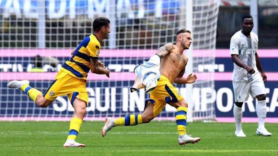 Solo due le vittorie del Parma a San Siro contro l'Inter in Serie A, una è quella di Dimarco dell'anno scorso