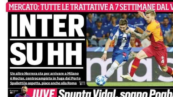 Prima CdS - Inter su Hector Herrera: Spalletti lo aspetta, piace anche alla Roma