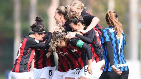 Inter Women ko nel Derby di Milano al femminile: il Milan si impone con un netto 4-1