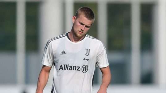 Inter-Juve, Allegri recupera De Ligt: l'olandese presente alla rifinitura per lo Zenit