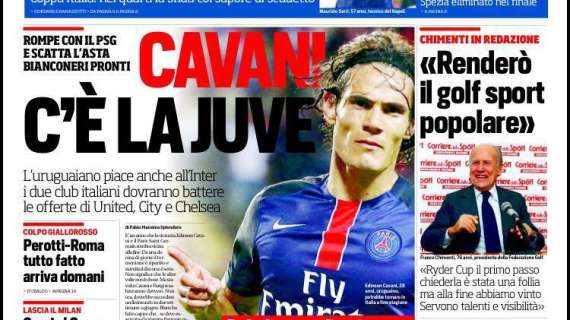 Prime pagine - Napoli-Inter, rivincita dal sapore di Scudetto. Nerazzurri su Cavani, Mancini detta le condizioni