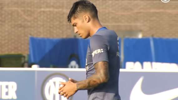 Inter subito in campo per preparare il recupero con la Fiorentina: Correa si allena ancora a parte